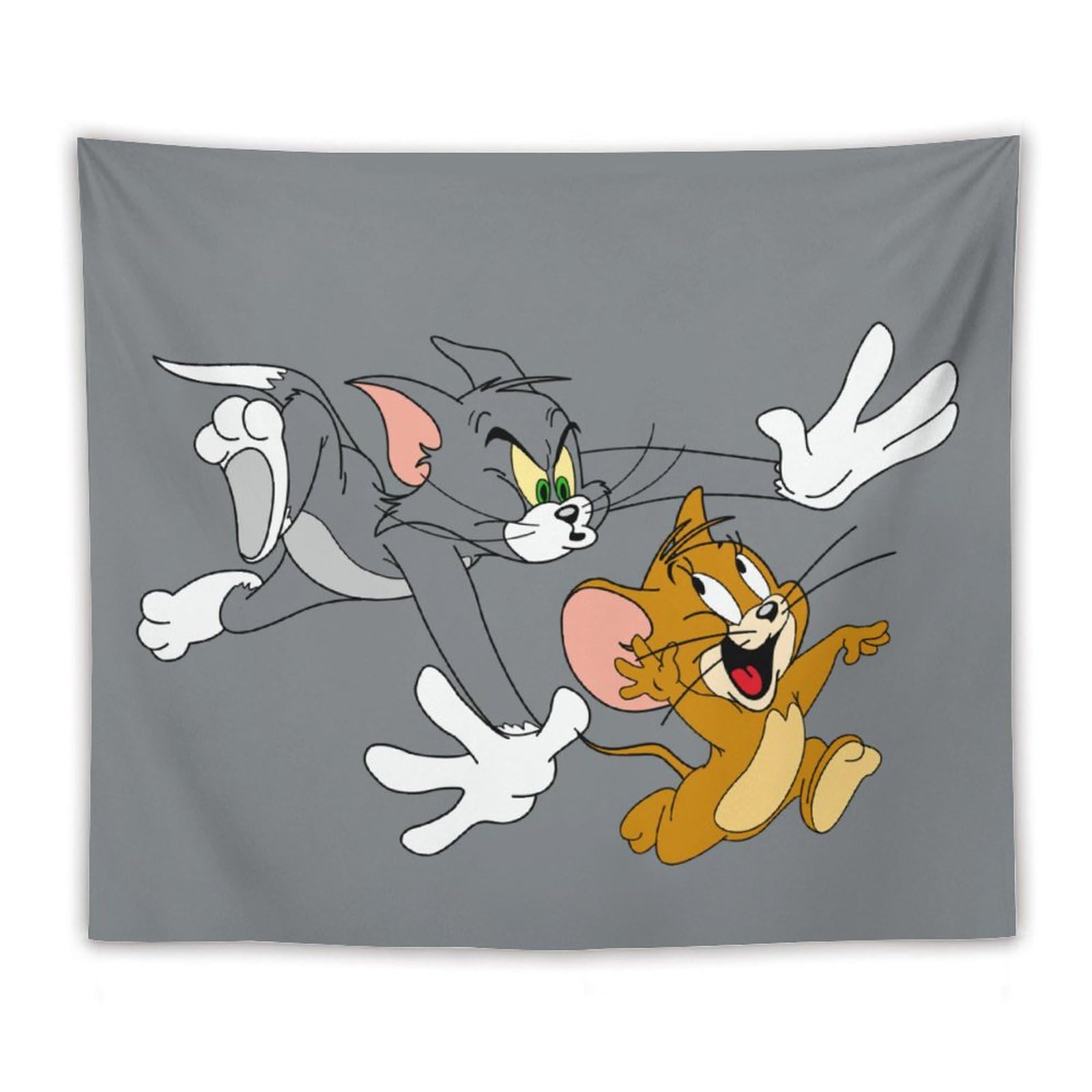 Amazon.co.jp: トムとジェリー 追いかける タペストリー ー壁